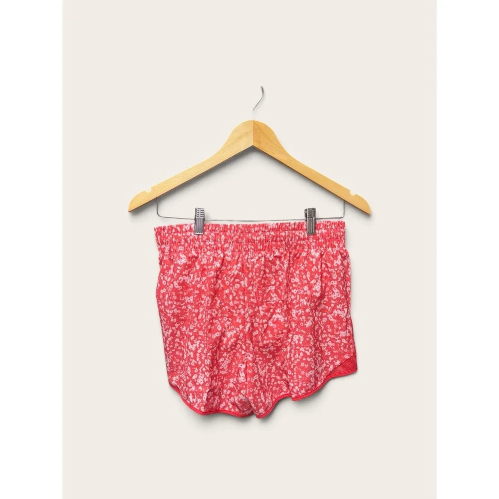 Athletic Works Girls Red Mini Floral Dots AW Run Short XL 14-16 NWT